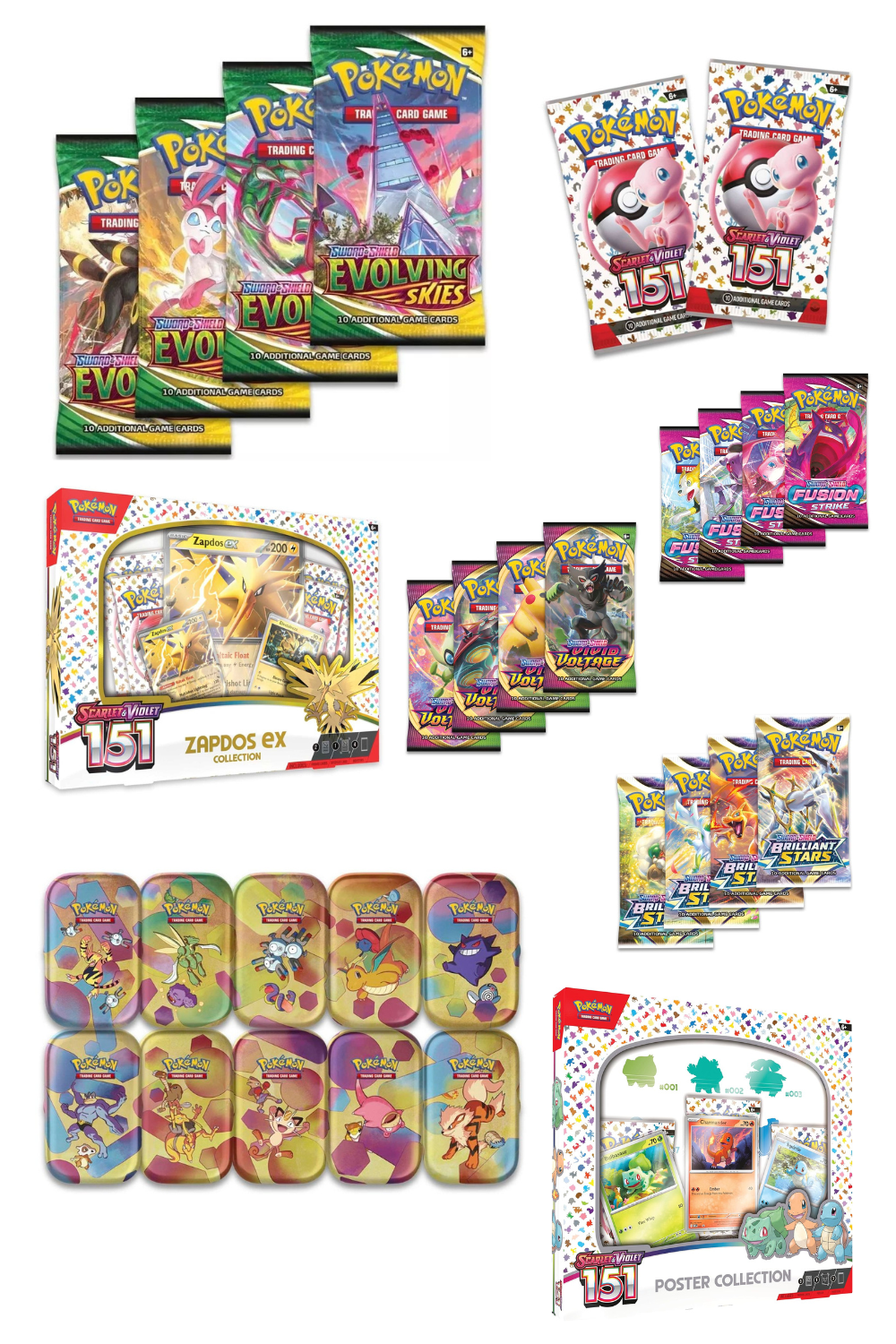 Collection Boxes & Booster Packs