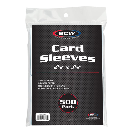 Standard Card Sleeves - 500 Pack "Penny Sleeves"