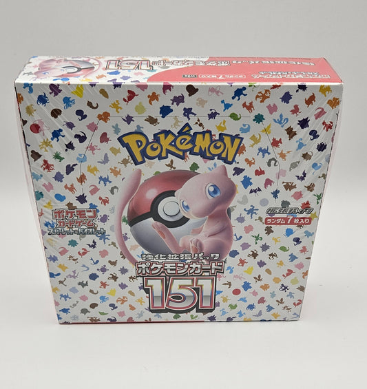 Pokémon  151 Japanese Pokémon Card Booster Box with Shrink Wrap sv2A