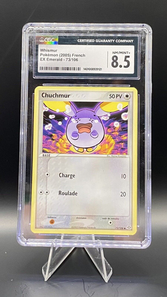 Whismur Ex Emerald 73/106 French CGC 8.5🔥