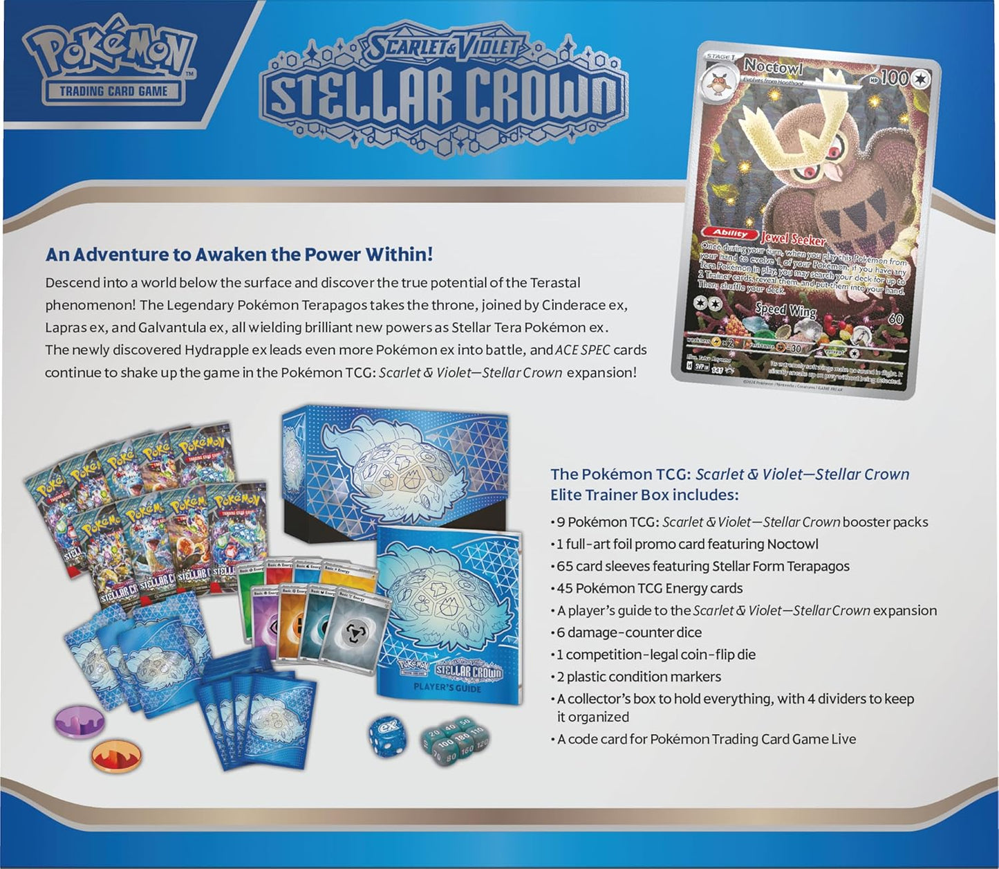 Pokemon TCG: Stellar Crown - Elite Trainer Box