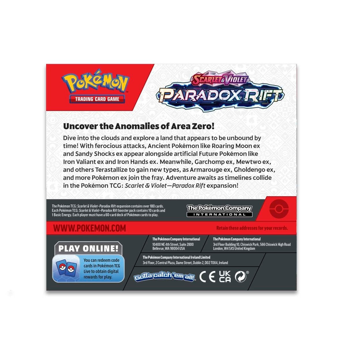 Pokémon TCG: Paradox Rift Booster Display Box